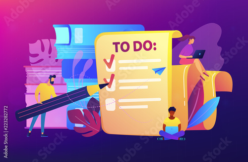 Task management it concept vector illustration