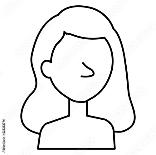 beautiful and young woman shirtless character