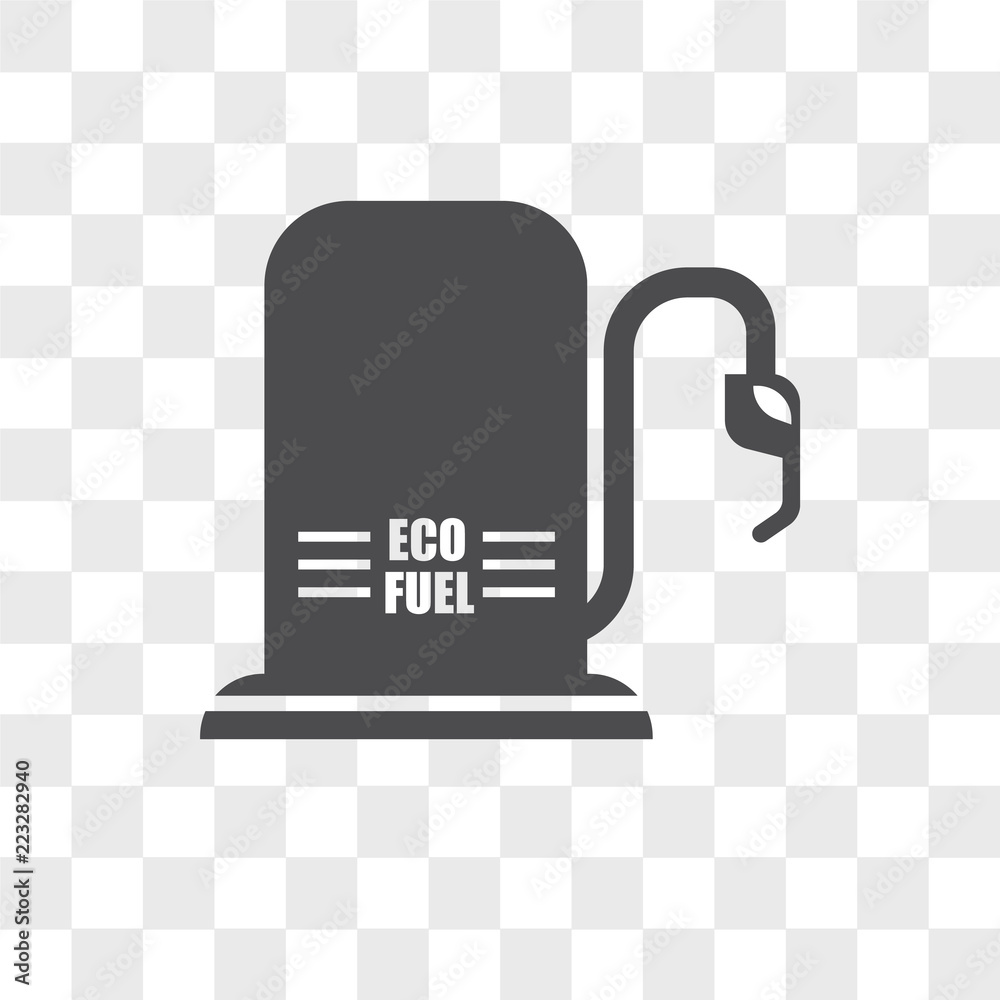 Eco fuel vector icon isolated on transparent background, Eco fuel logo design Eco fuel vector icon isolated on transparent background, Eco fuel logo design