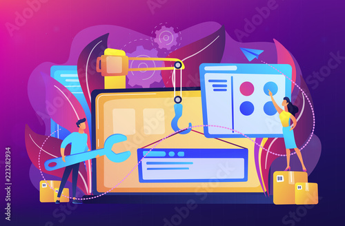 WEB development concept vector illustration