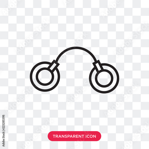 Fetters vector icon isolated on transparent background, Fetters logo design