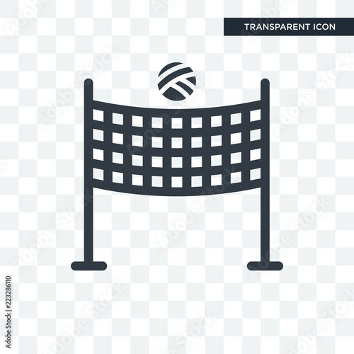 Volleyball net vector icon isolated on transparent background, Volleyball net logo design