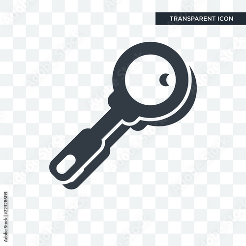 Loupe vector icon isolated on transparent background, Loupe logo design