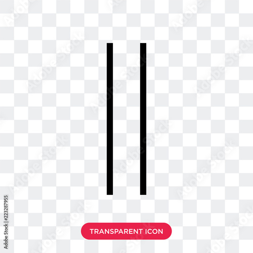 Wallpaper Mural Vertical vector icon isolated on transparent background, Vertical logo design Torontodigital.ca