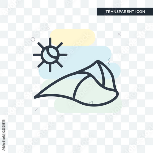 Dunes vector icon isolated on transparent background, Dunes logo design