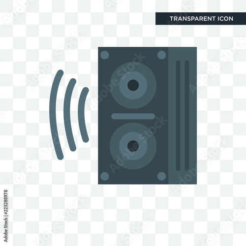 Speaker vector icon isolated on transparent background, Speaker logo design