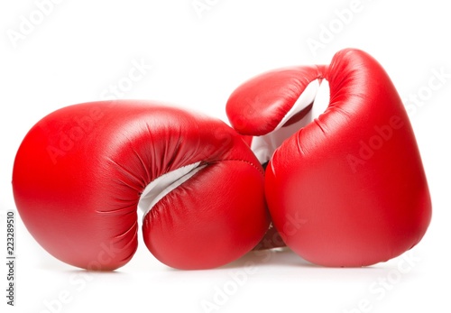 A pair of boxing gloves Isolated on White Background © BillionPhotos.com