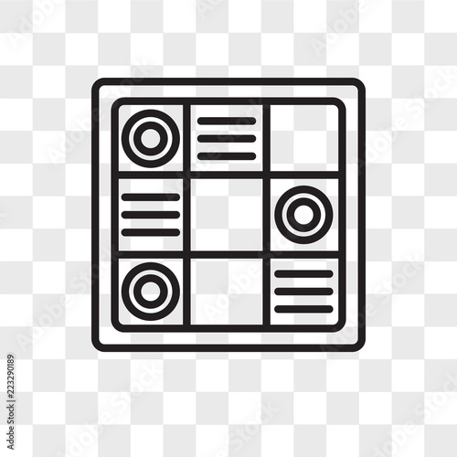 Checkers vector icon isolated on transparent background, Checkers logo design