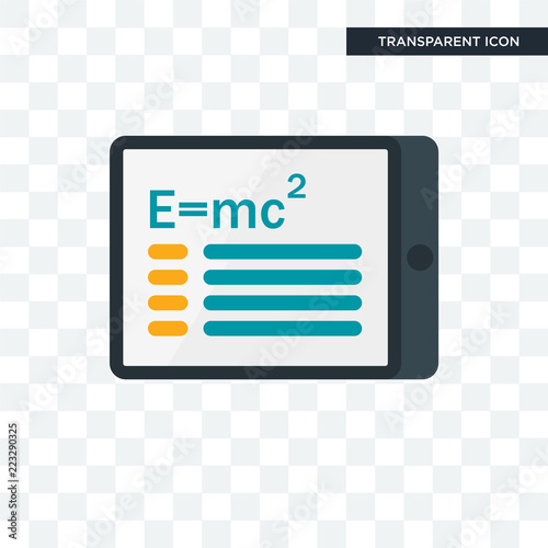 Obraz w ramie Einstein vector icon isolated on transparent background, Einstein logo design