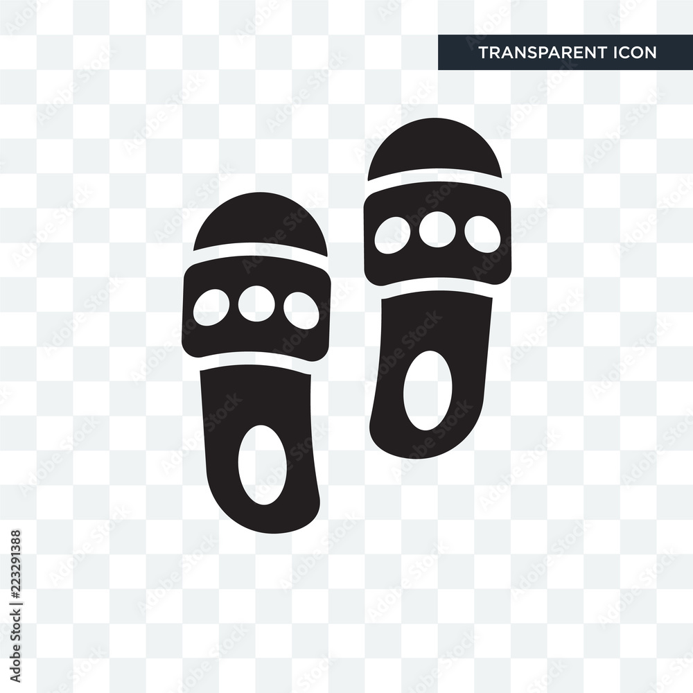 Flip-flops vector icon in doodle style. Black slippers isolated on white  background. Footwear for summer 5656533 Vector Art at Vecteezy