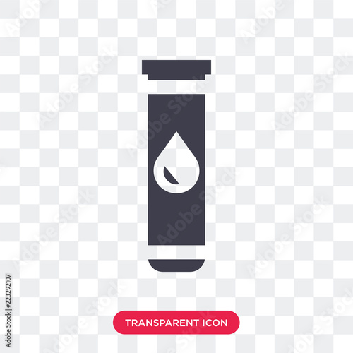 Blood test vector icon isolated on transparent background, Blood test logo design