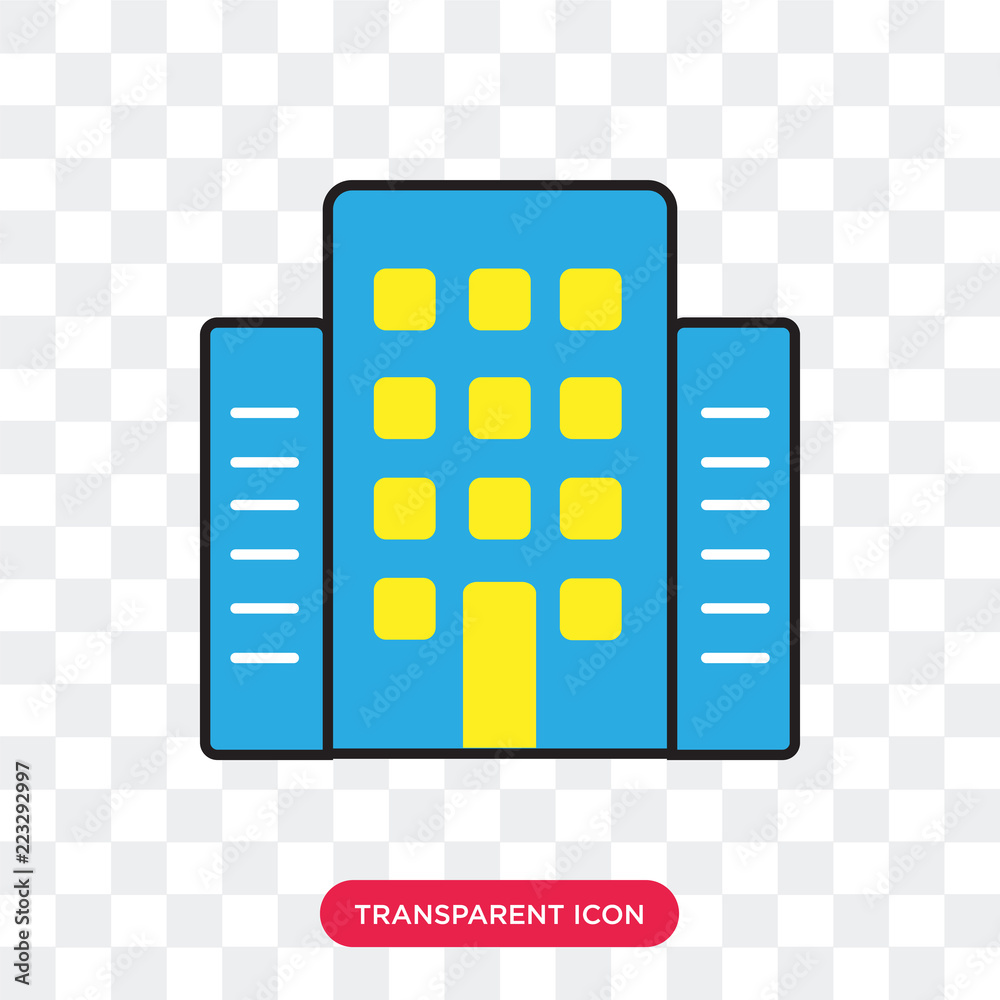 Hotel vector icon isolated on transparent background, Hotel logo design Hotel vector icon isolated on transparent background, Hotel logo design
