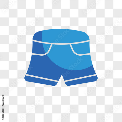 Shorts vector icon isolated on transparent background, Shorts logo design