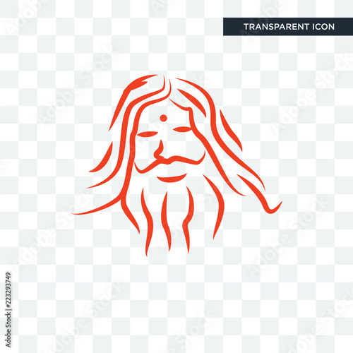 patanjali vector icon isolated on transparent background, patanjali logo design photo