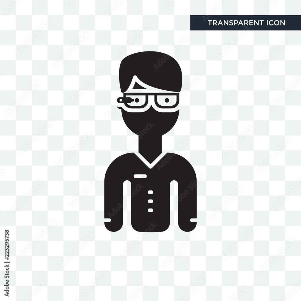 Google glasses vector icon isolated on transparent background, Google