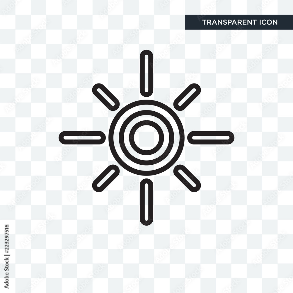Brightness vector icon isolated on transparent background, Brightness logo design Brightness vector icon isolated on transparent background, Brightness logo design
