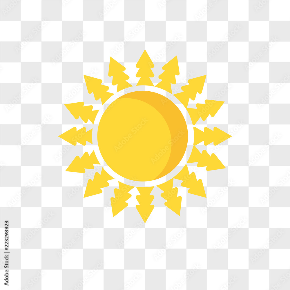 sun vector icon isolated on transparent background, sun logo design sun vector icon isolated on transparent background, sun logo design