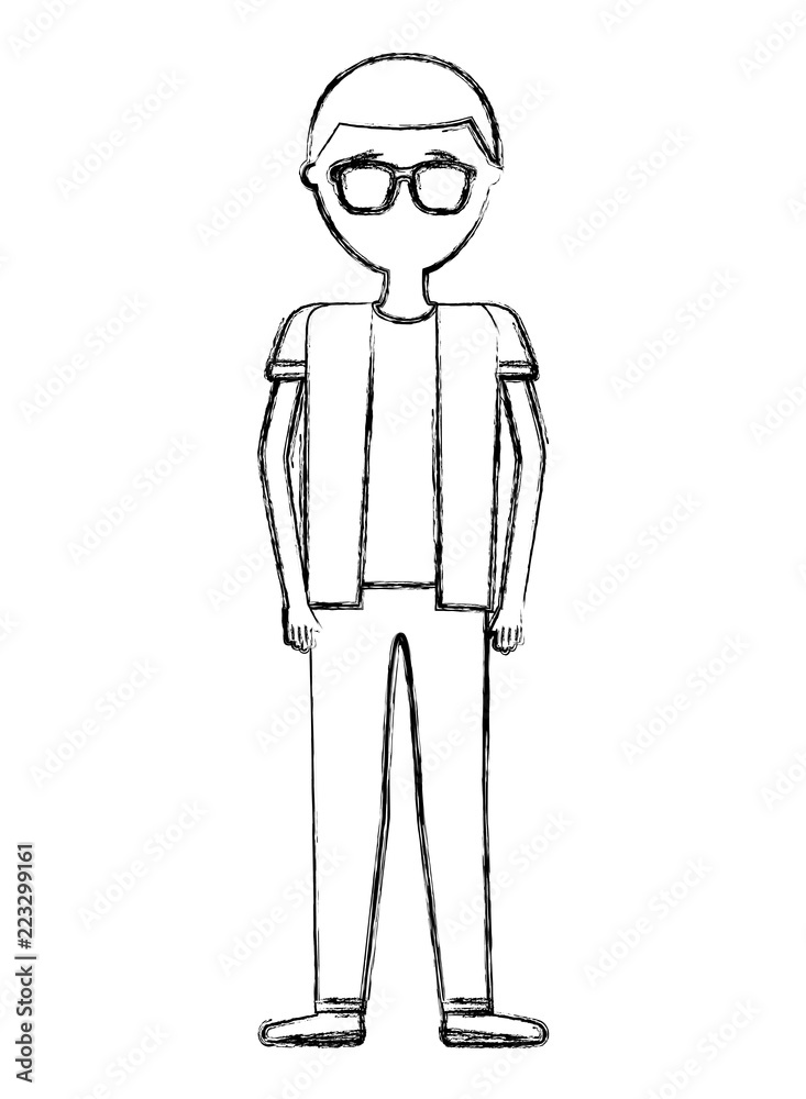 man male standing character cartoon man male standing character cartoon