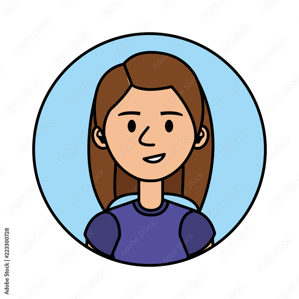 beautiful and young woman character beautiful and young woman character