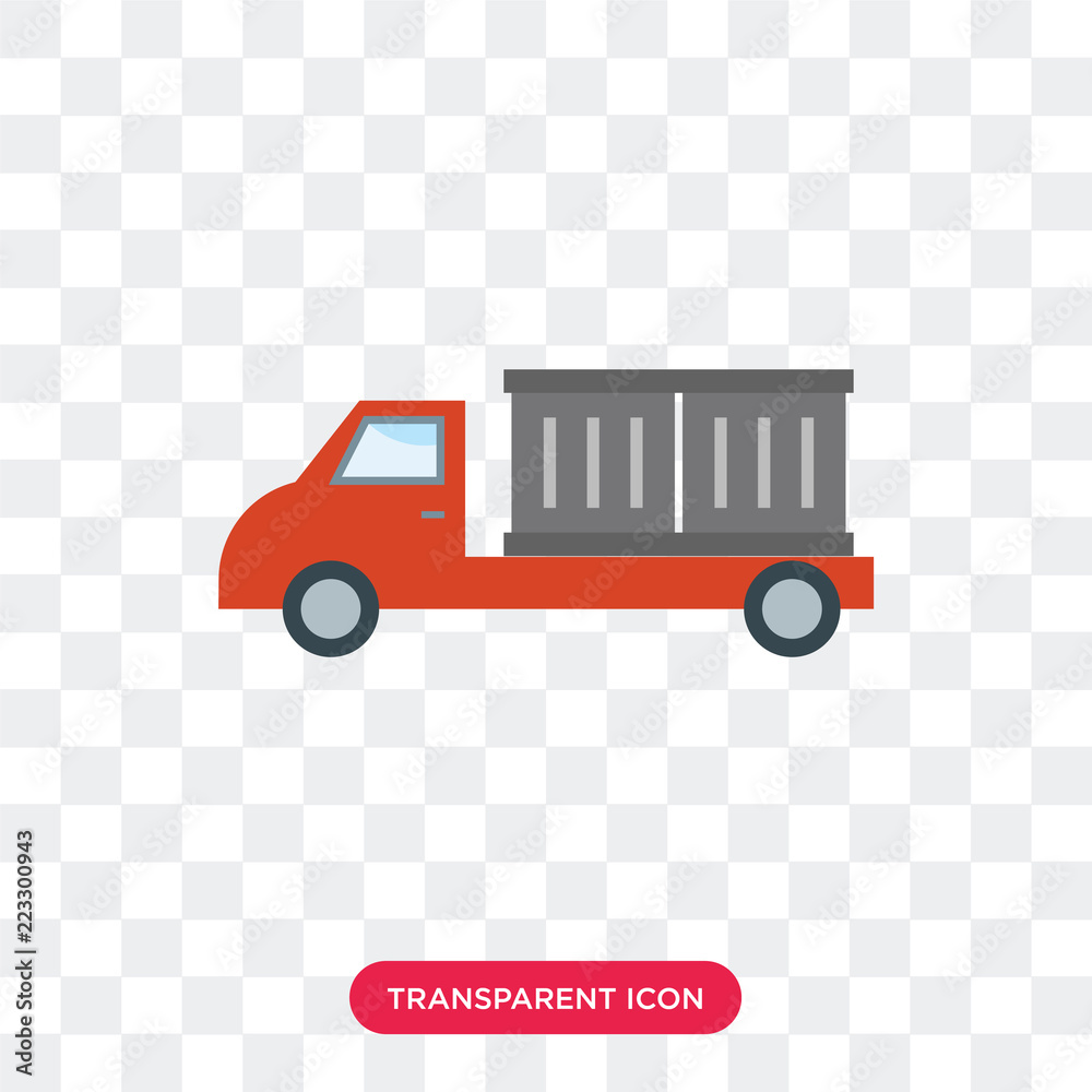 Delivery truck vector icon isolated on transparent background, Delivery truck logo design Delivery truck vector icon isolated on transparent background, Delivery truck logo design