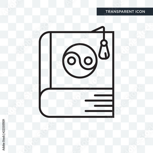 Yin yang vector icon isolated on transparent background, Yin yang logo design
