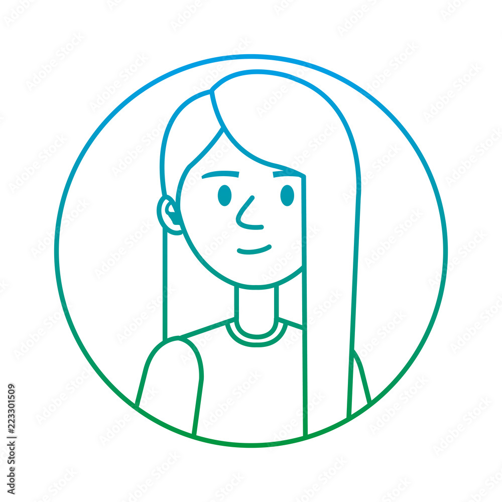 beautiful and young woman character beautiful and young woman character