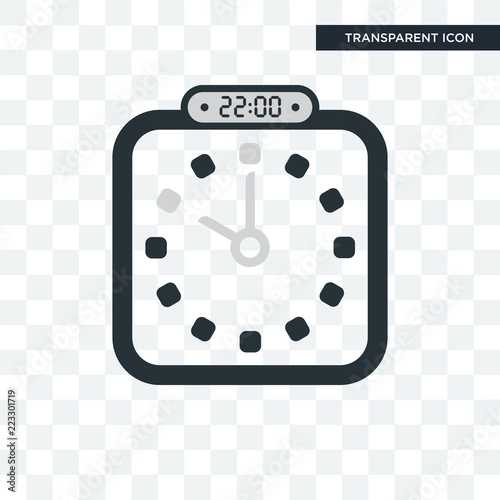 The 22:00, 10 pm vector icon isolated on transparent background, The 22:00, 10 pm logo design