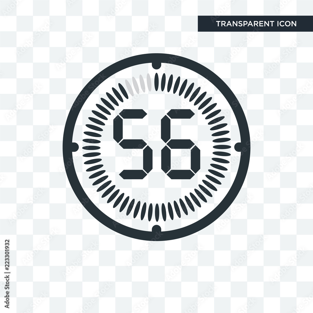 The 56 minutes vector icon isolated on transparent background, The 56 minutes logo design The 56 minutes vector icon isolated on transparent background, The 56 minutes logo design
