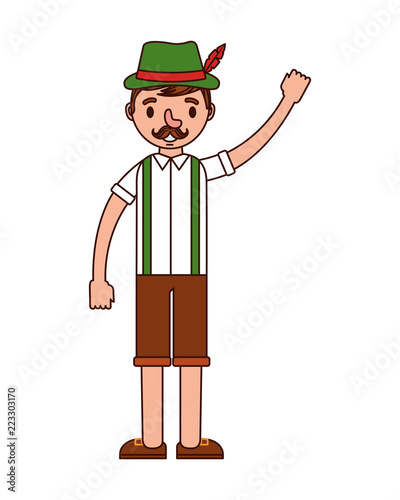 german man with typical costume