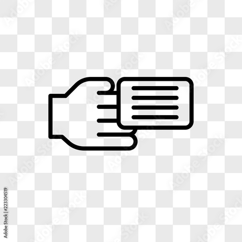 Cit card vector icon isolated on transparent background, Cit card logo design