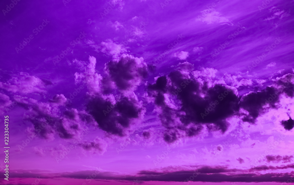 violet sky with clouds violet sky with clouds