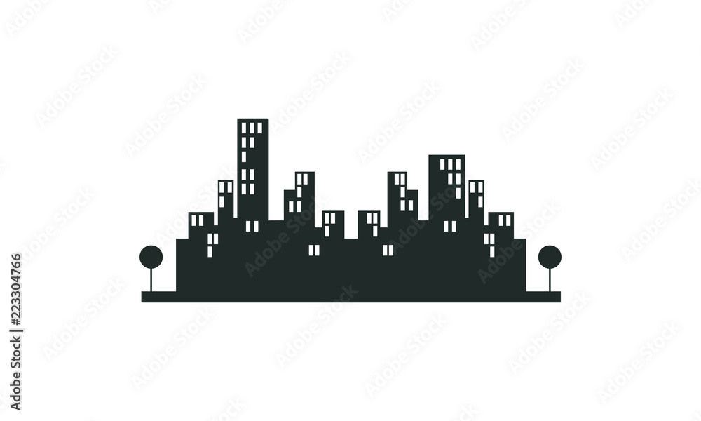Naklejka premium apartment icon