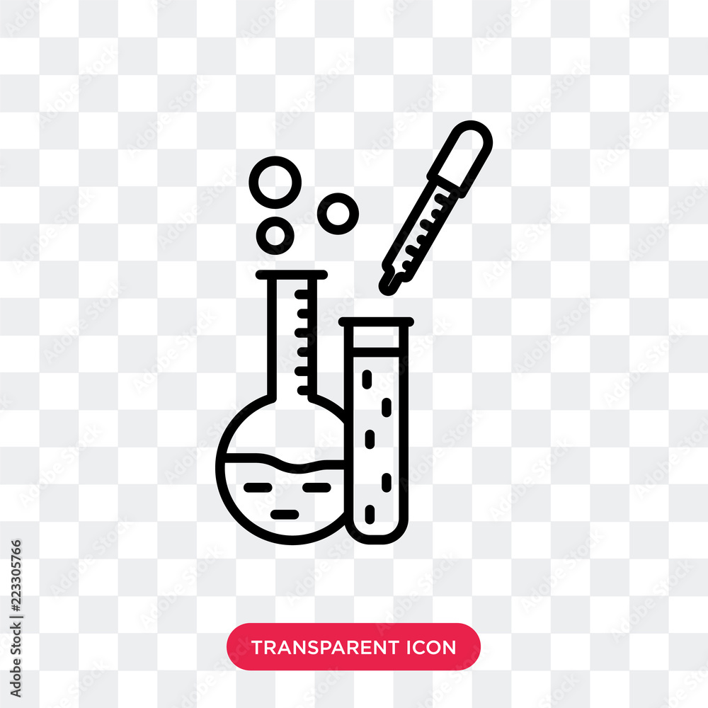 Laboratory vector icon isolated on transparent background, Laboratory