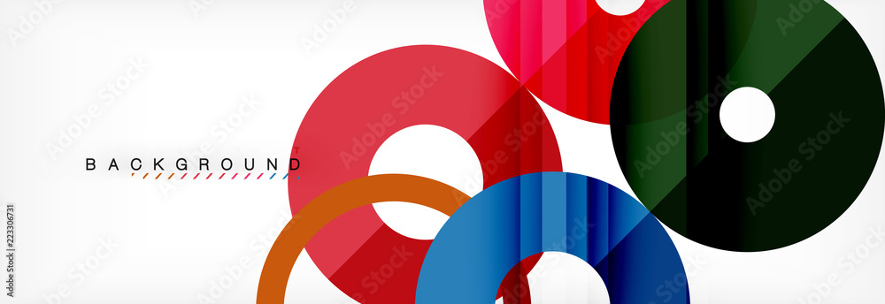 Geomtric modern backgrounds, rings abstract template Geomtric modern backgrounds, rings abstract template
