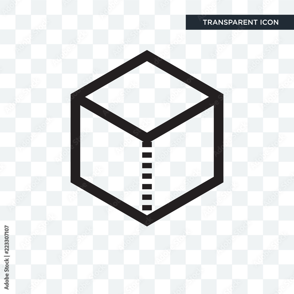 Cube vector icon isolated on transparent background, Cube logo design Cube vector icon isolated on transparent background, Cube logo design