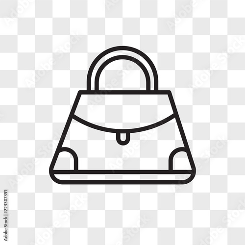 Purse vector icon isolated on transparent background, Purse logo design