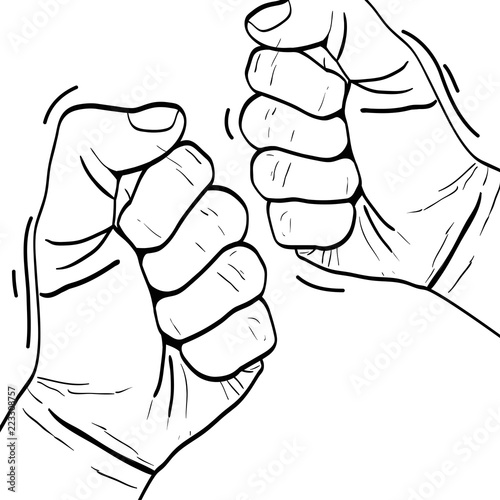 line opposition people hand protest revolution