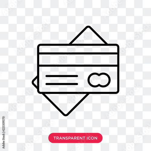 Cit card vector icon isolated on transparent background, Cit card logo design