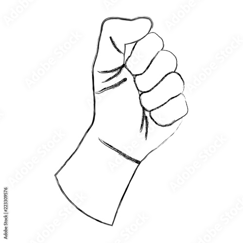 grunge person hand oppose protest revolucion