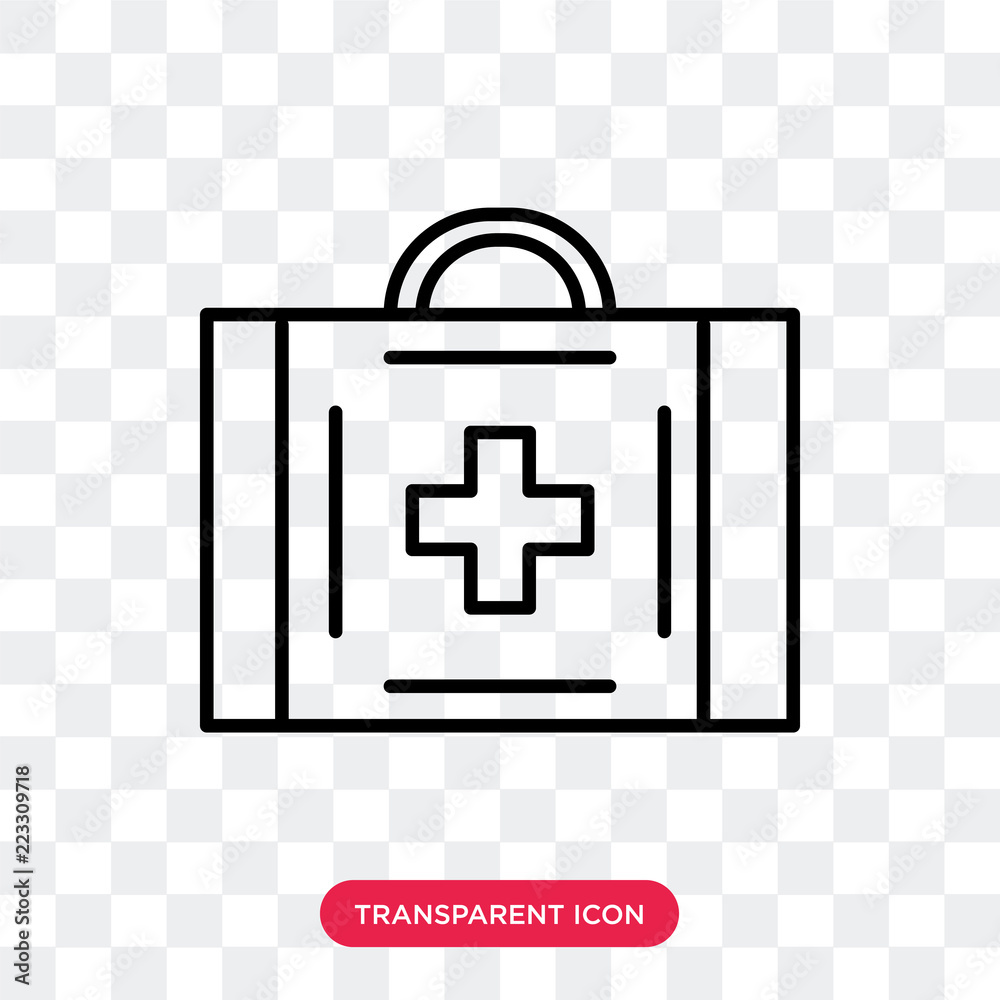 Obraz premium Medicine vector icon isolated on transparent background, Medicine logo design