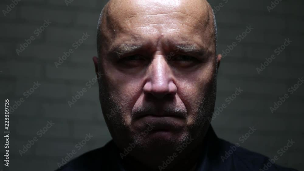 Disappointed Man Image Nod Making a Negation Head Gestures