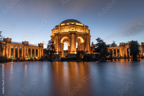 Photography The Palace in the evening with reflection from pond