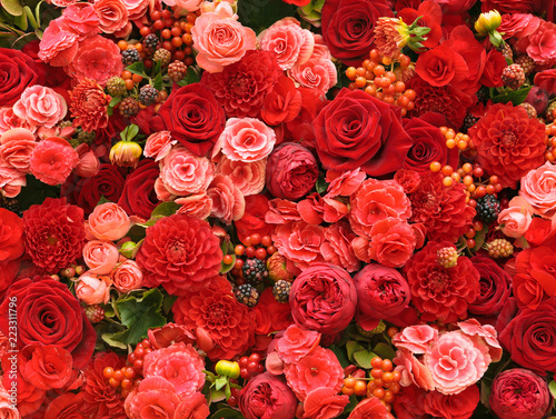 Abstract background of flowers