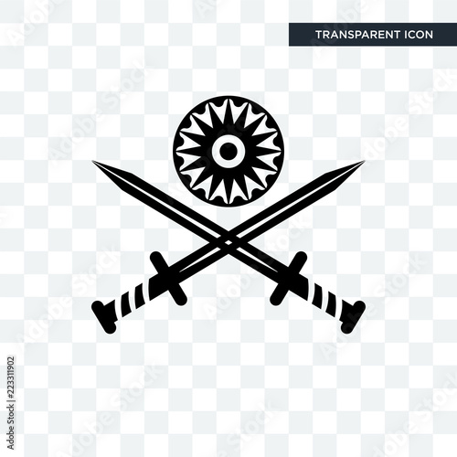 indian army vector icon isolated on transparent background, indian army logo design