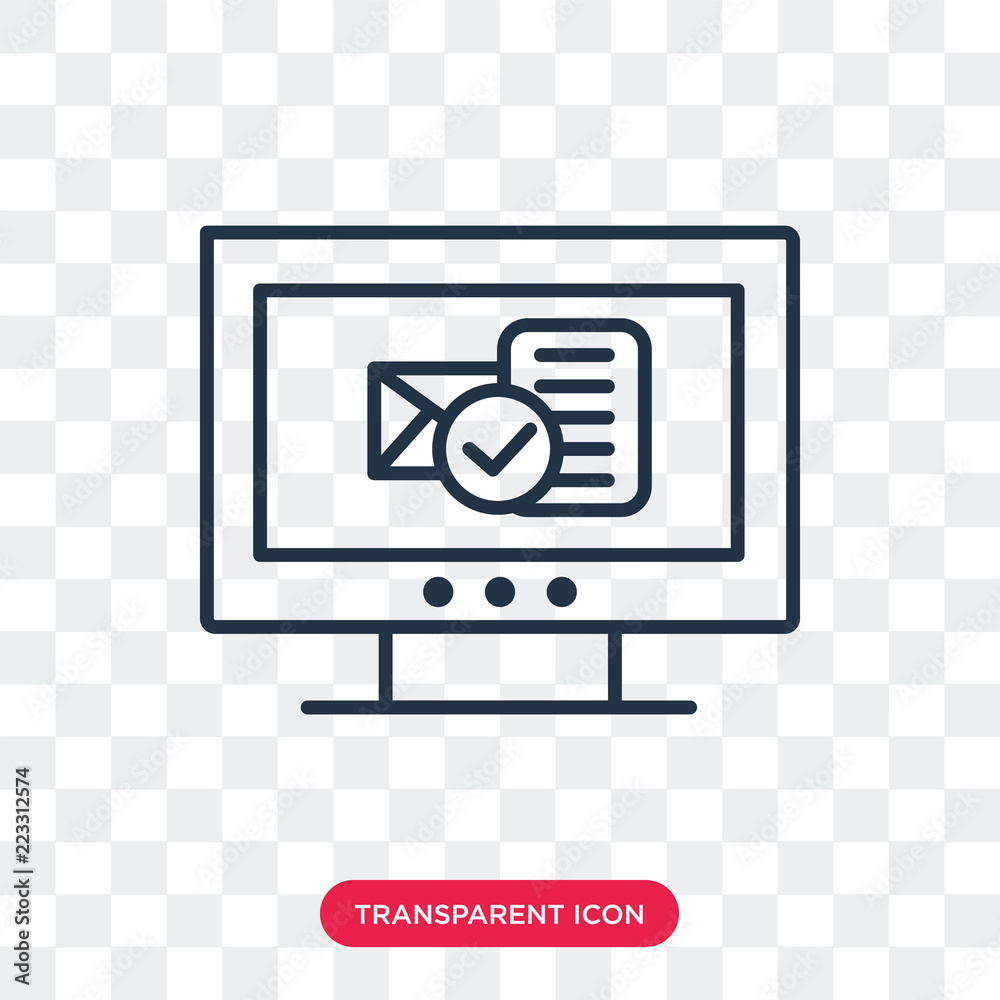 Email vector icon isolated on transparent background, Email logo design Email vector icon isolated on transparent background, Email logo design