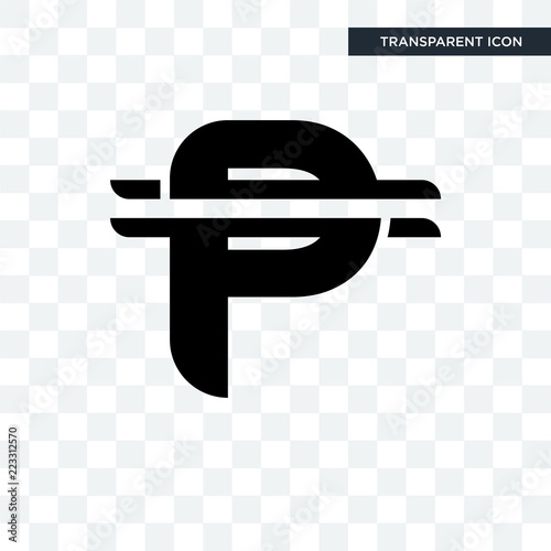 cuban peso vector icon isolated on transparent background, cuban peso logo design