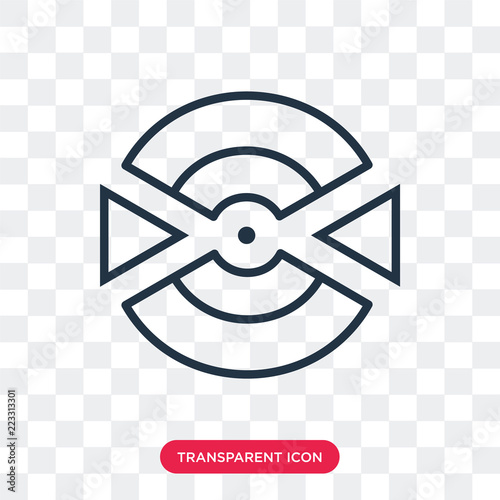 Bullseye vector icon isolated on transparent background, Bullseye logo design