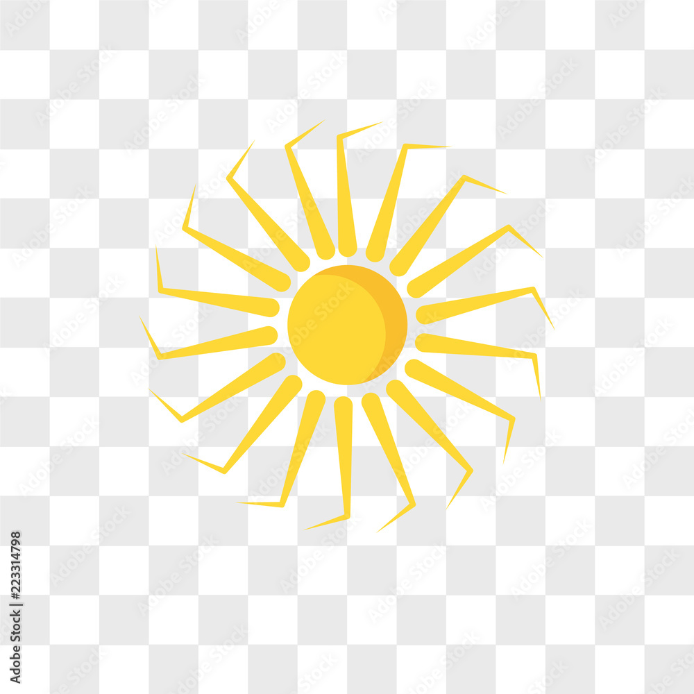 sun vector icon isolated on transparent background, sun logo design sun vector icon isolated on transparent background, sun logo design