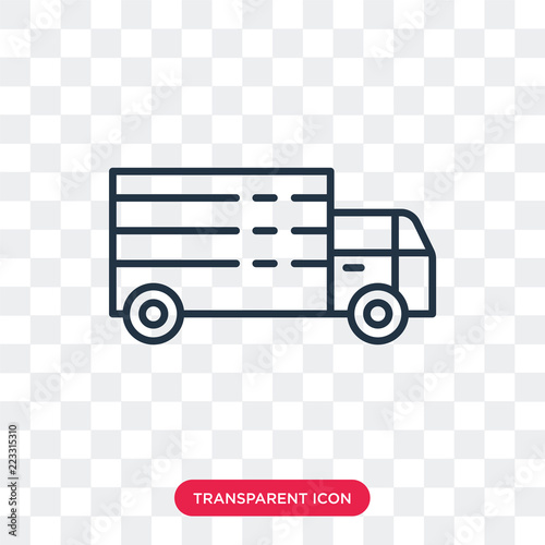 Delivery vector icon isolated on transparent background, Delivery logo design