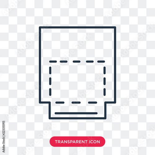 Intersect vector icon isolated on transparent background, Intersect logo design
